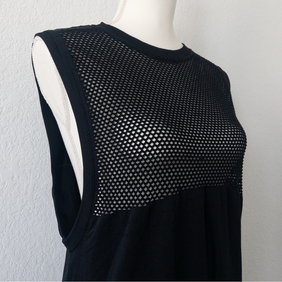 Varley Harvey Black Mesh Back Sleeveless Tank Top Athleisure S/M - Picture 9 of 10